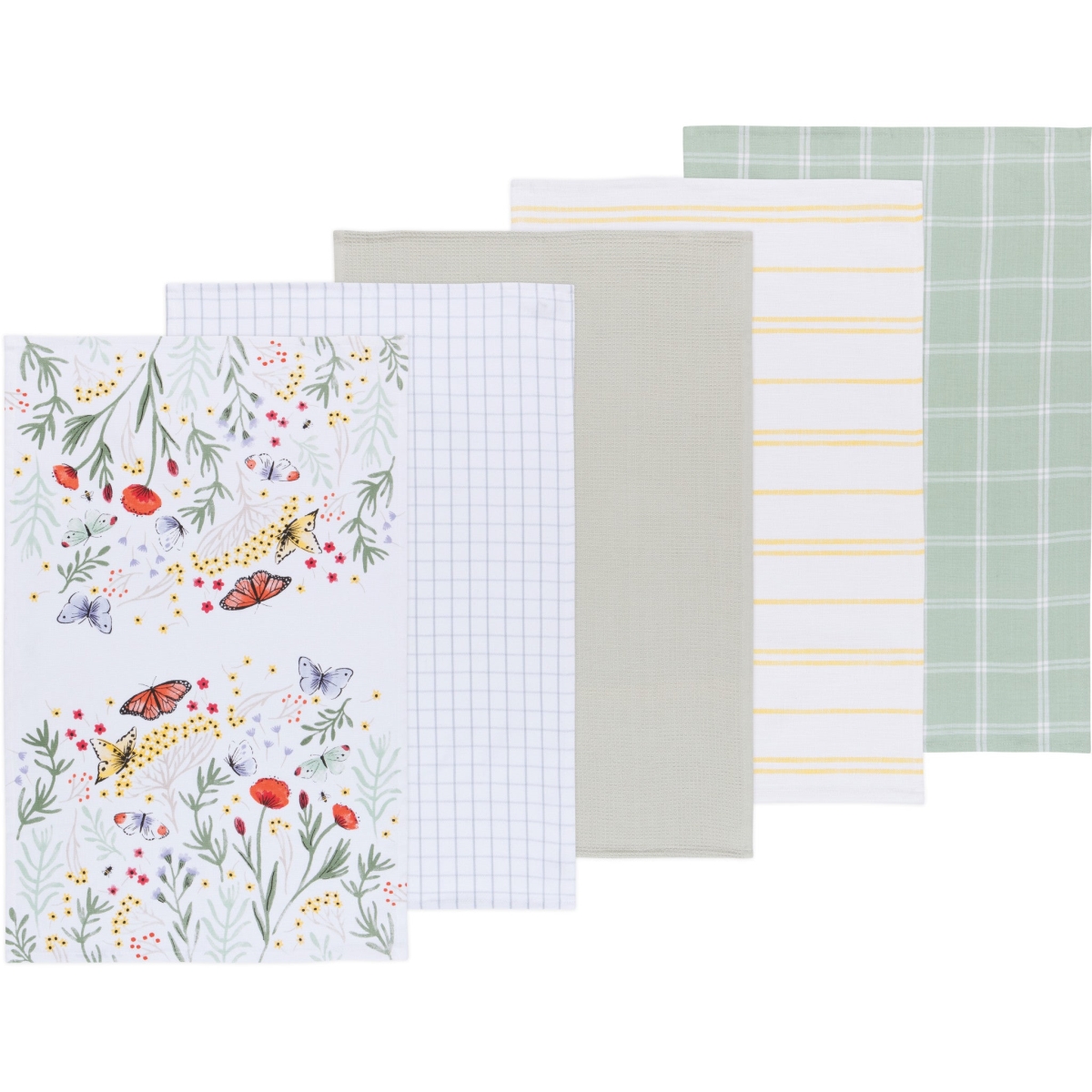Picture of Danica Brands 2169002 Morning Meadow Dishtowels, Set of 5
