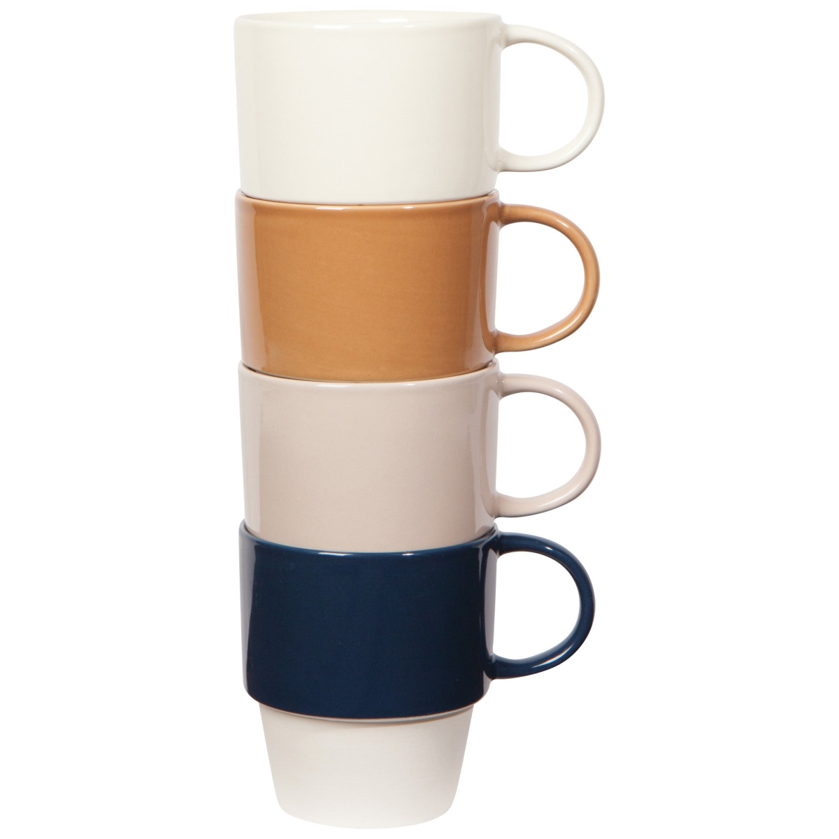 Picture of Danica Brands L171003 12 oz Heath Assorted Color Nesting Mugs, Set of 4