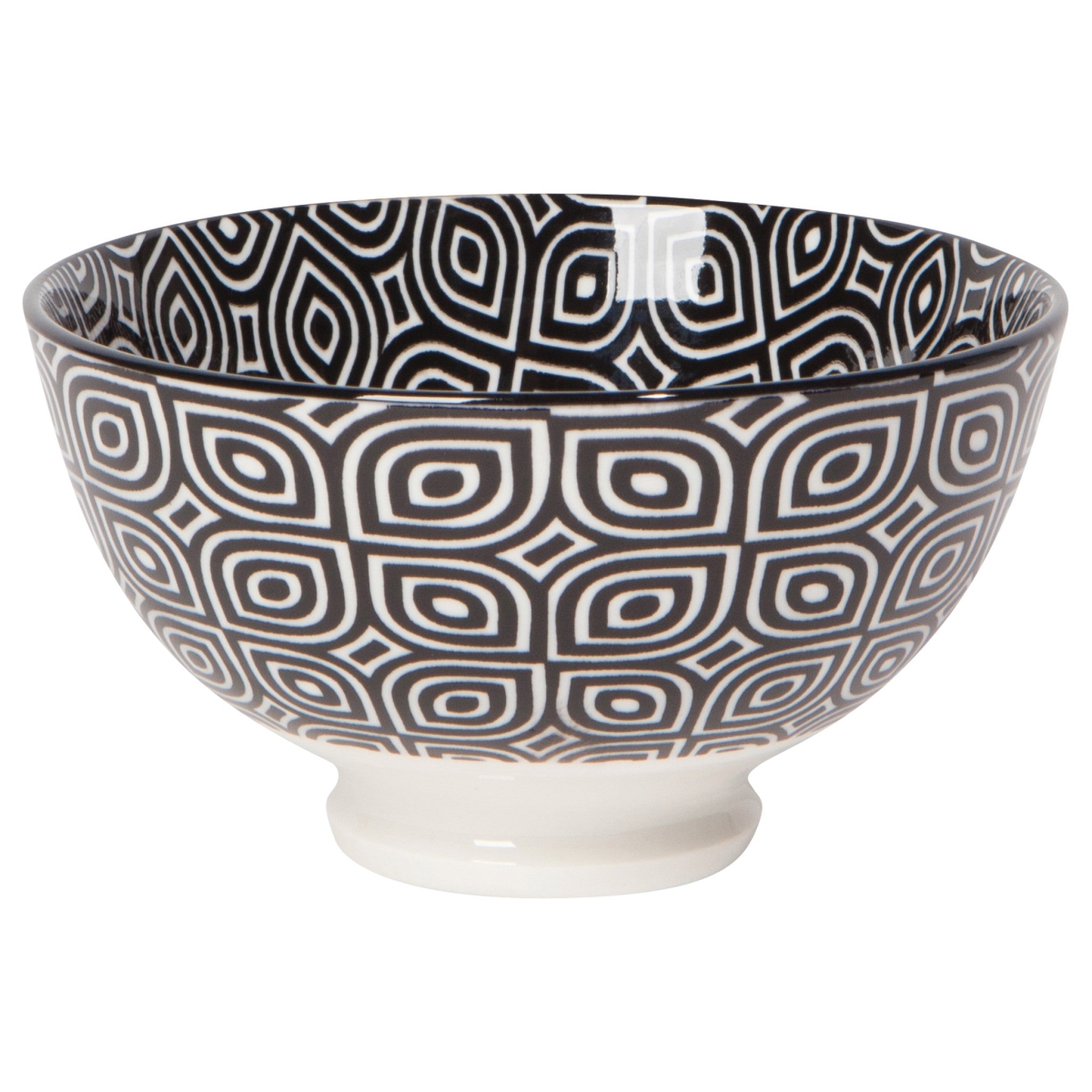Picture of Danica Brands 5141014 4 in. Black Geo Stamped Bowl