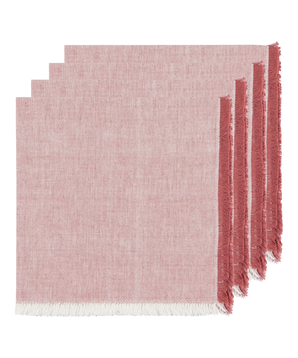 Picture of Danica Brands 1758622 18 x 18 in. Canyon Rose Chambray Napkin