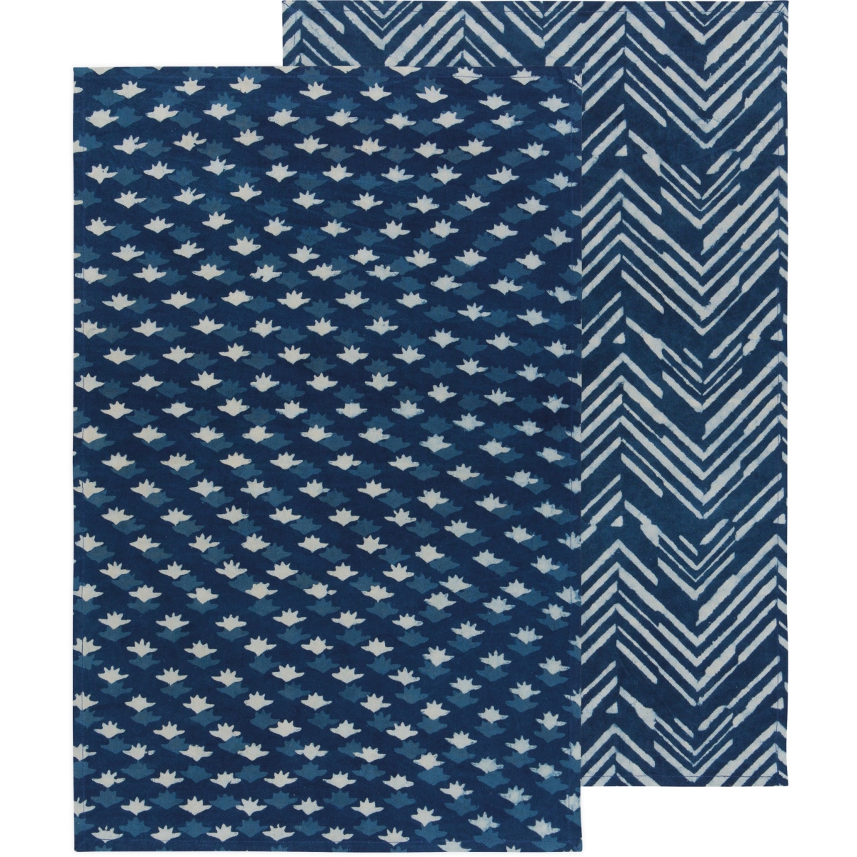 Picture of Danica Brands 2260500 Inlet Block Printed Dishtowel, Set of 2