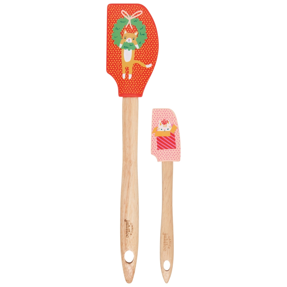 Picture of Danica Brands JBT1074D Let It Meow Christmas Silicone Spatulas - Set of 2
