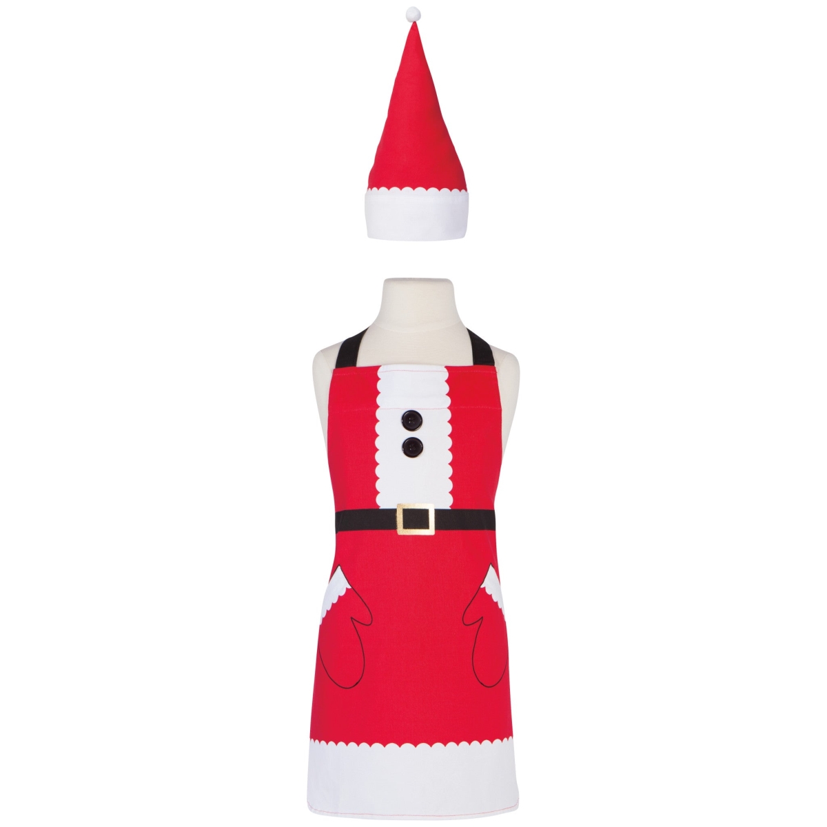 Picture of Danica Brands JKA1443D 21 x 18 in. Santa Christmas Kids Apron & Hat Set