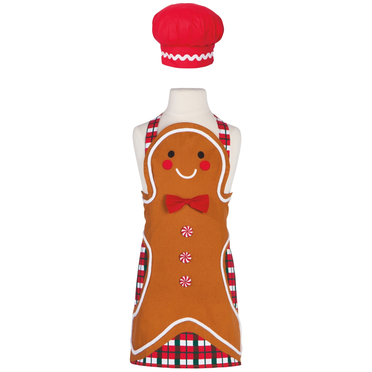 Picture of Danica Brands JKA1448D 21 x 18 in. Gingerbread Christmas Kids Apron & Hat Set