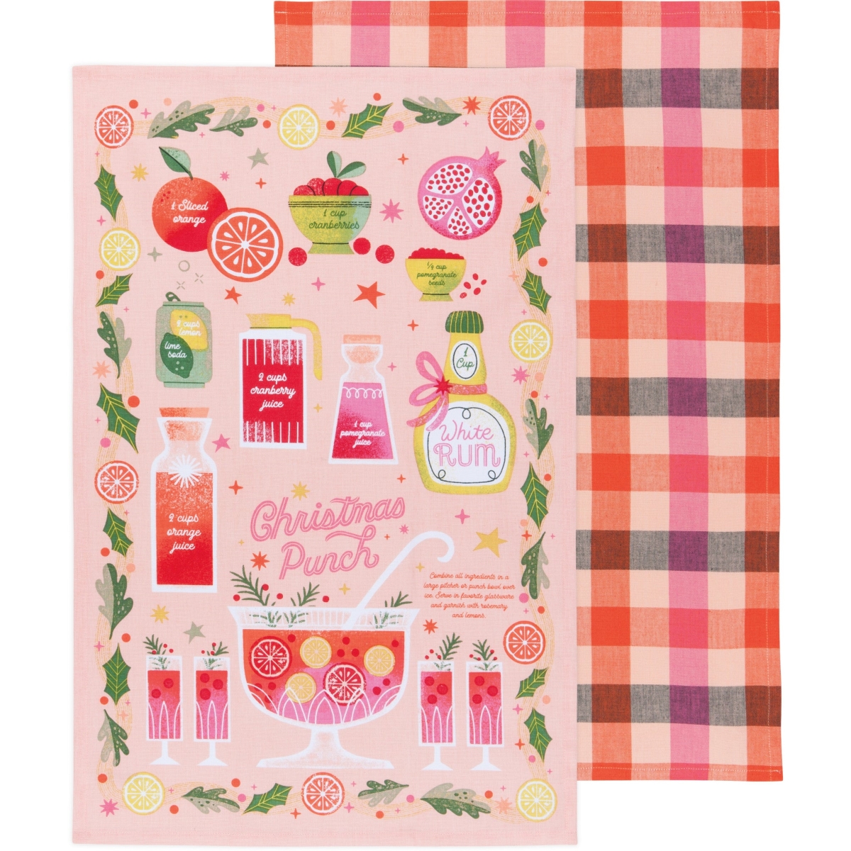 Picture of Danica Brands JKT1139D Spirits Bright Christmas Dishtowels, Set of 2