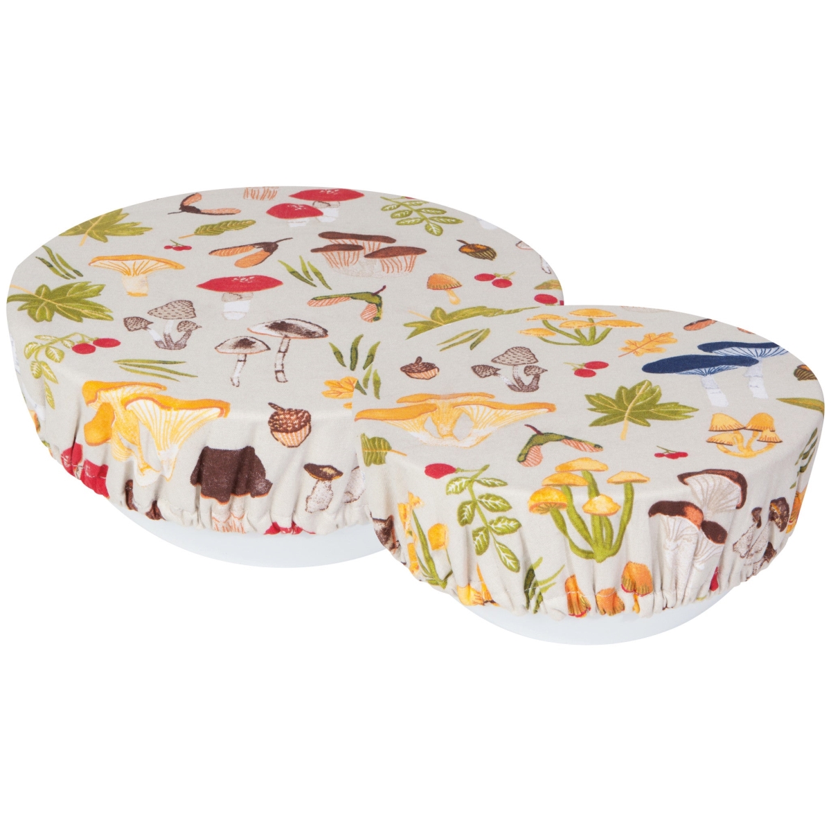 Picture of Danica Brands NBC1429D Field Mushrooms Bowl Covers, Set of 2