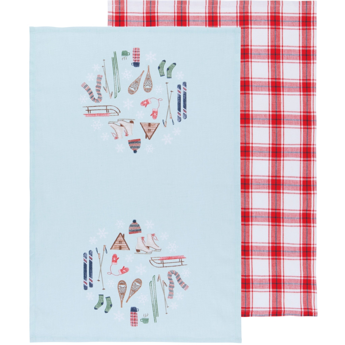 Picture of Danica Brands NKT1173D Alpine Adventure Printed Dishtowels, Set of 2