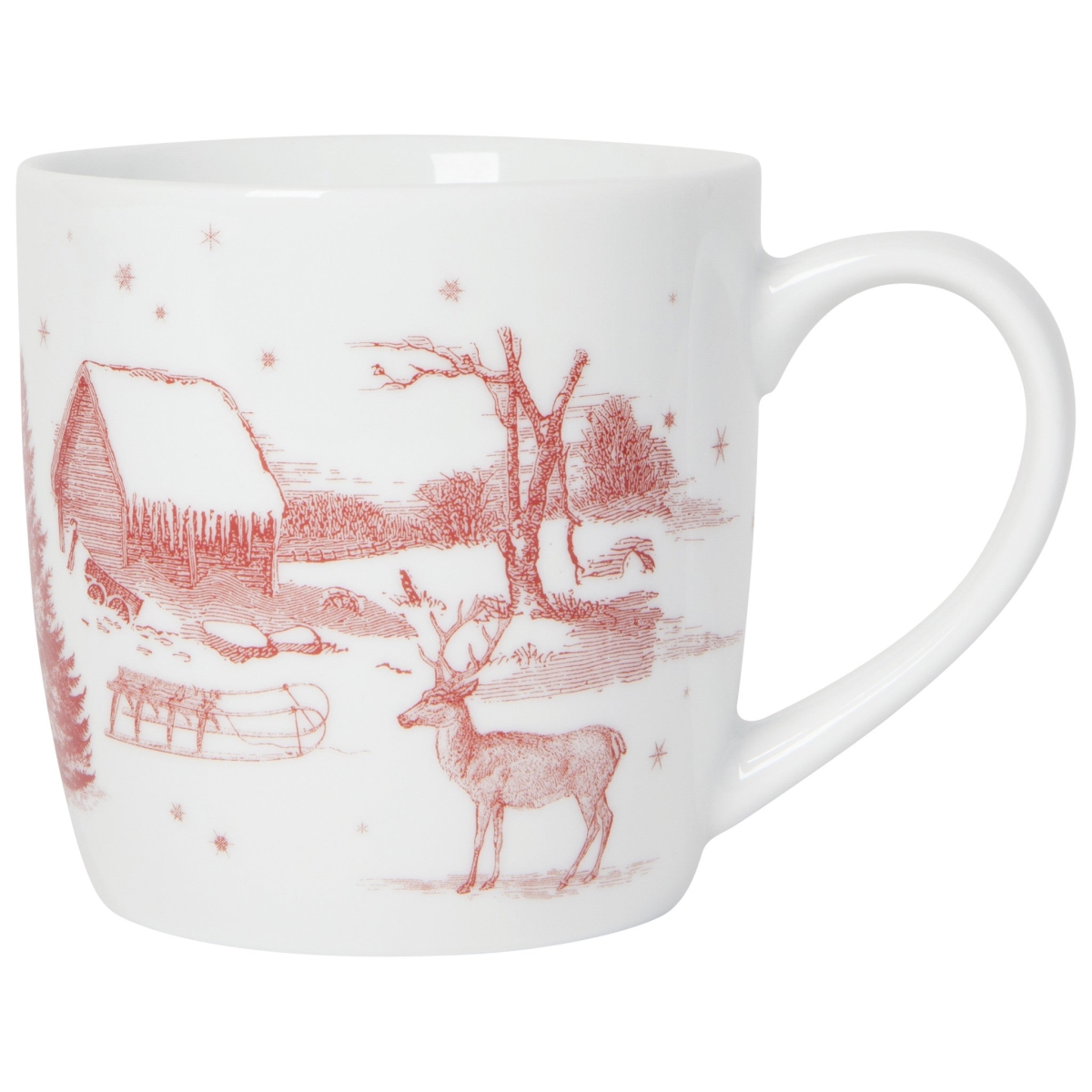 Picture of Danica Brands NMG1289D 12 oz Winter Toile Porcelain Mug