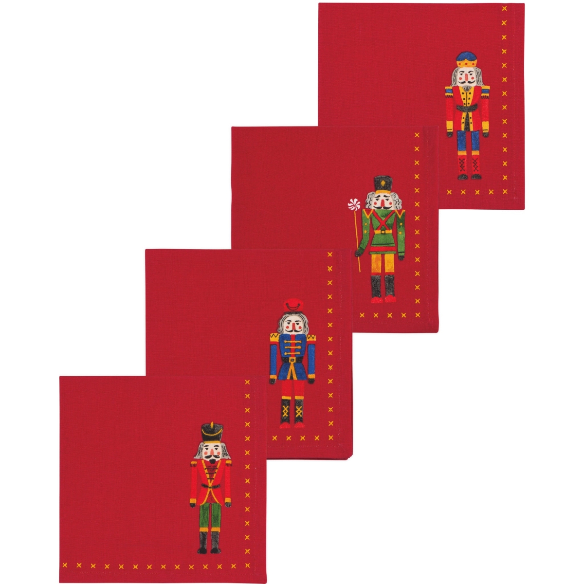Picture of Danica Brands NNP1034D Nutcracker Christmas Napkins, Set of 4
