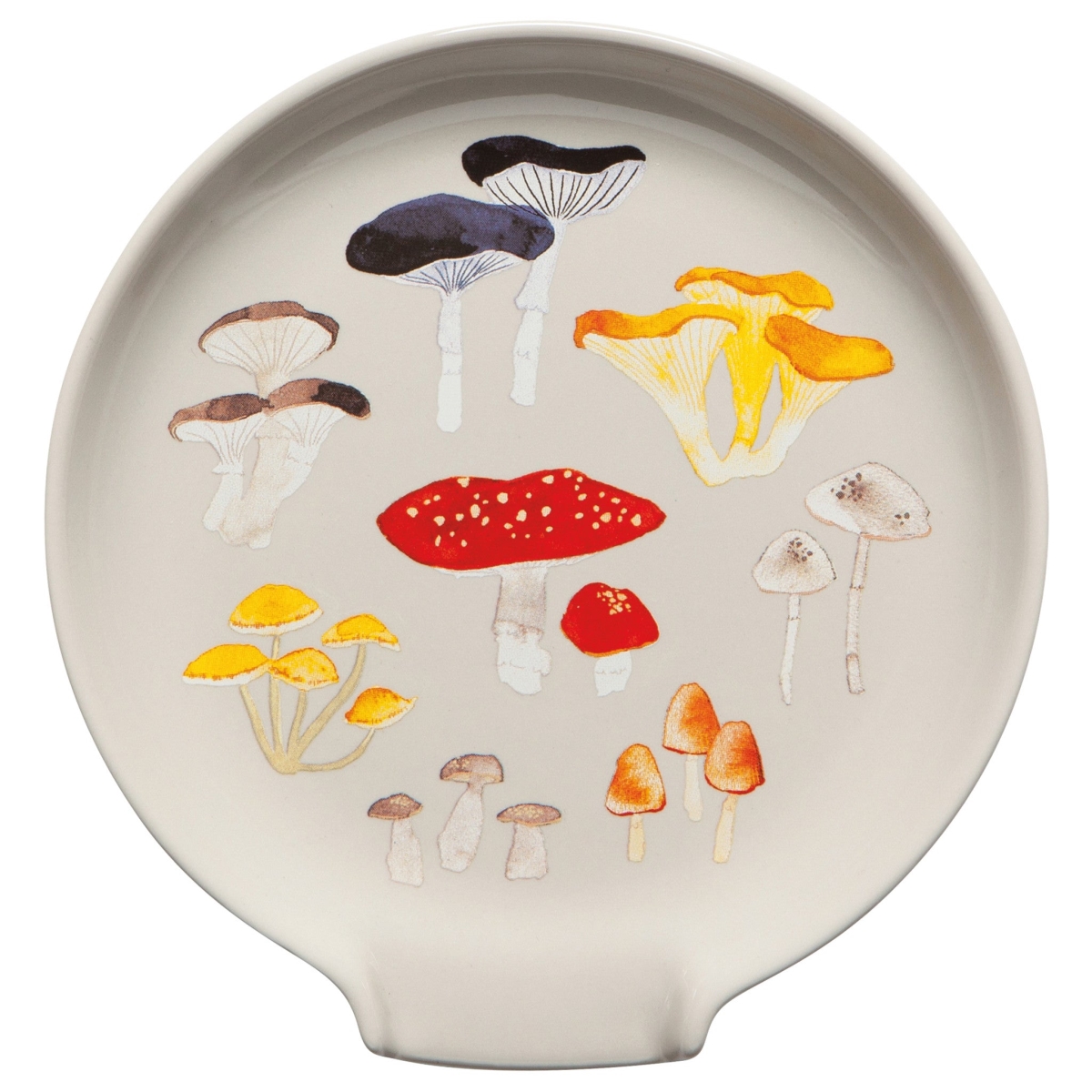 Picture of Danica Brands NTS1426D 5.25 x 5.5 in. Field Mushrooms Spoon Rest