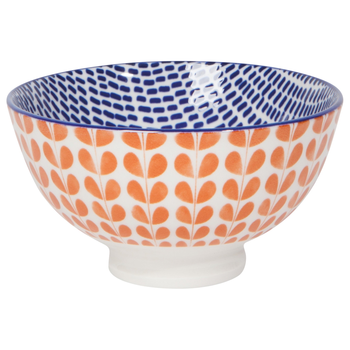 Picture of Danica Brands NBO1465D 4 in. Orange & Blue Blossom Stamped Bowl