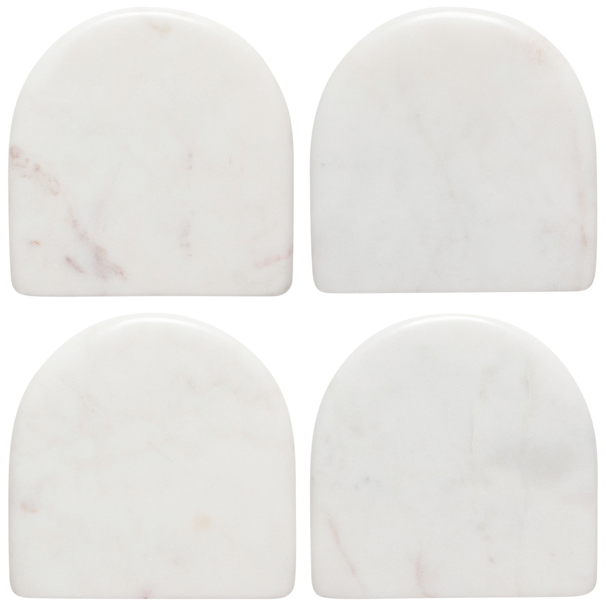 Picture of Danica Brands HCO1264D White Arch Marble Coasters, Set of 4
