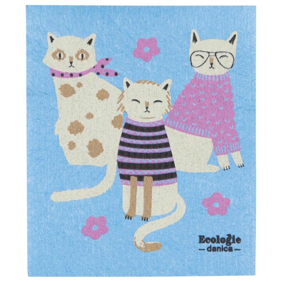 Picture of Danica Brands ESW1490D 6.5 x 8 in. Feline Fine Swedish Dishcloth