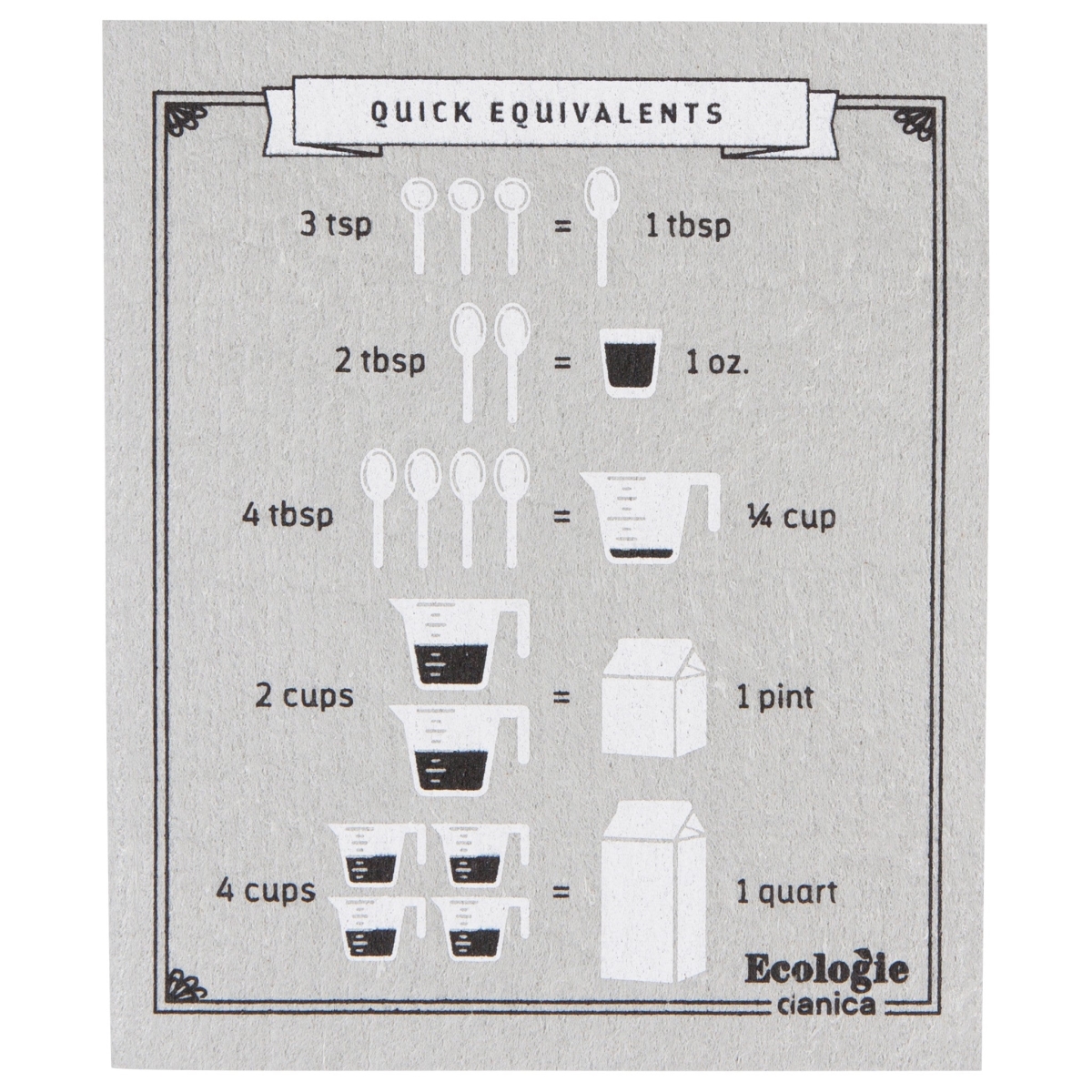 Picture of Danica Brands ESW1479D 6.5 x 8 in. Kitchen Conversions Swedish Dishcloth