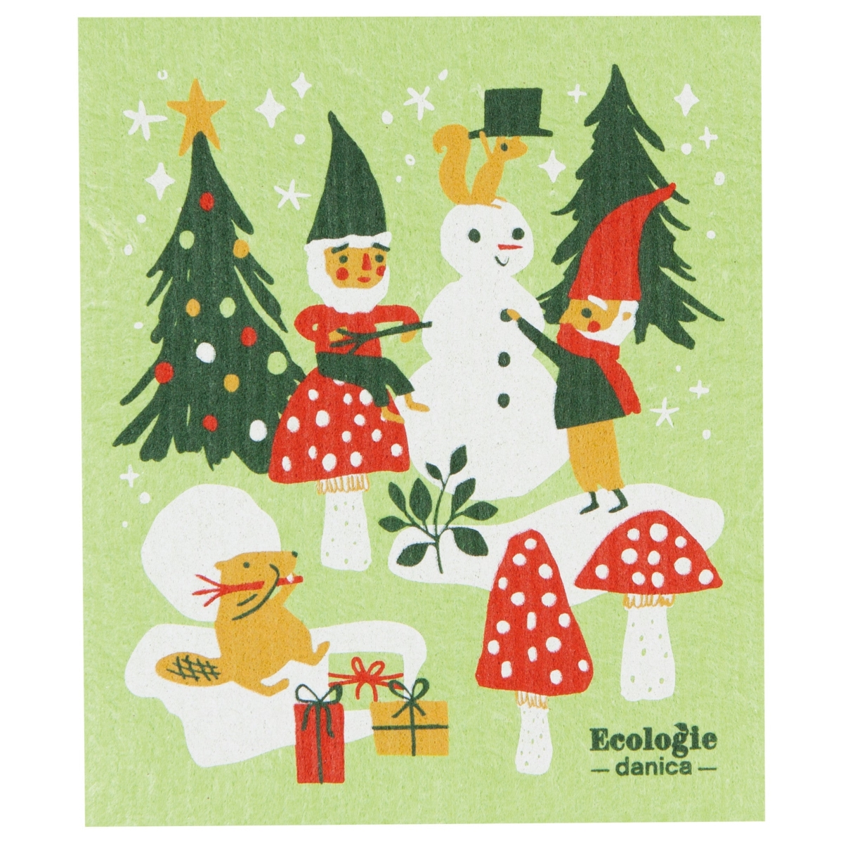 Picture of Danica Brands ESW1517D Gnome for Holidays Swedish Sponge Cloth