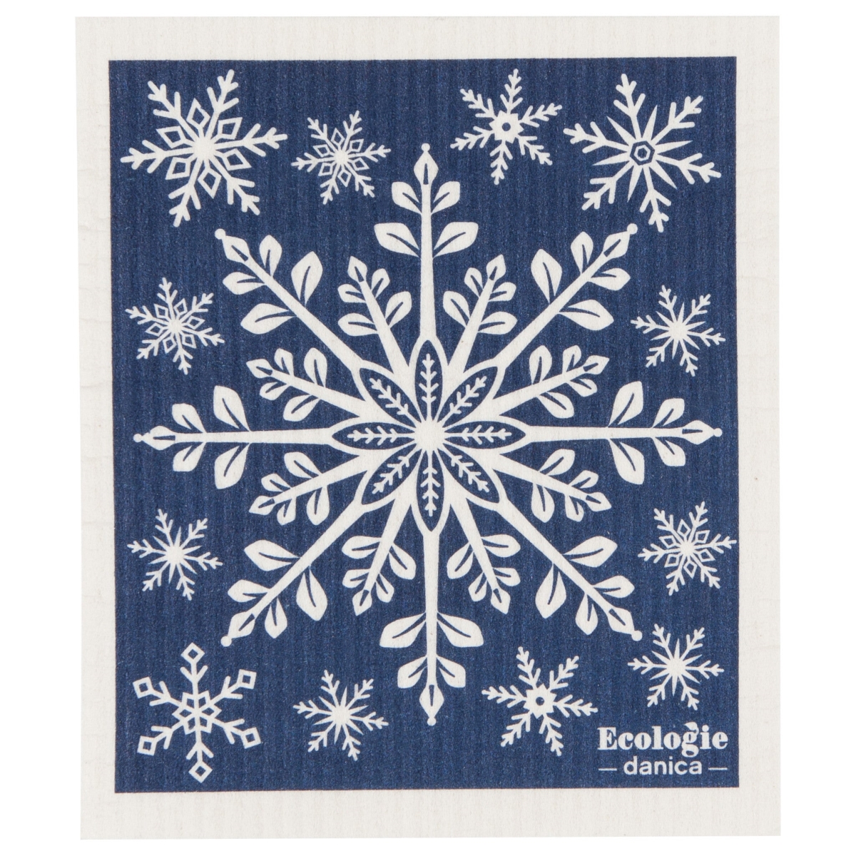 Picture of Danica Brands ESW1515D Snowflake Ornament Swedish Sponge Cloth