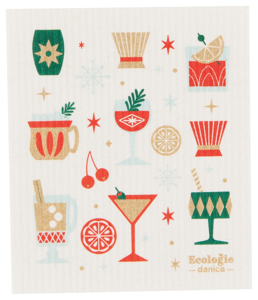 Picture of Danica Brands ESW1511D 6.5 x 8 in. Spirits Bright Swedish Sponge Cloth