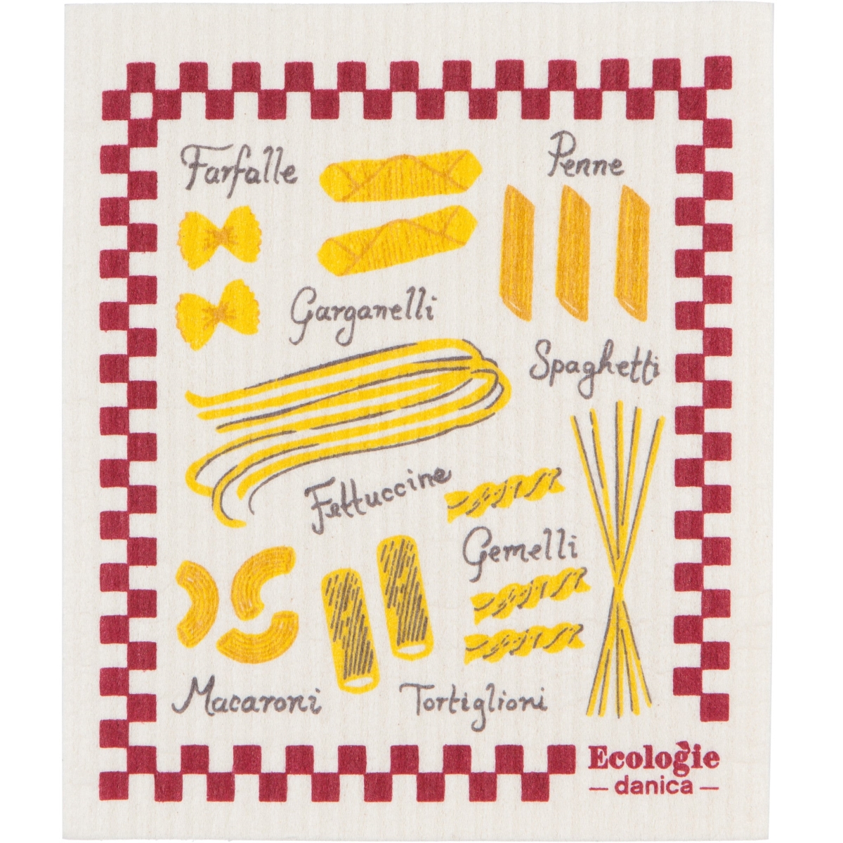 Picture of Danica Brands ESW1995D 6.5 x 8 in. Buona Pasta Swedish Dishcloth