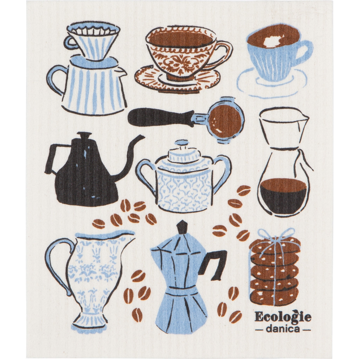 Picture of Danica Brands ESW2001D 6.5 x 8 in. Coffee Break Swedish Dishcloth