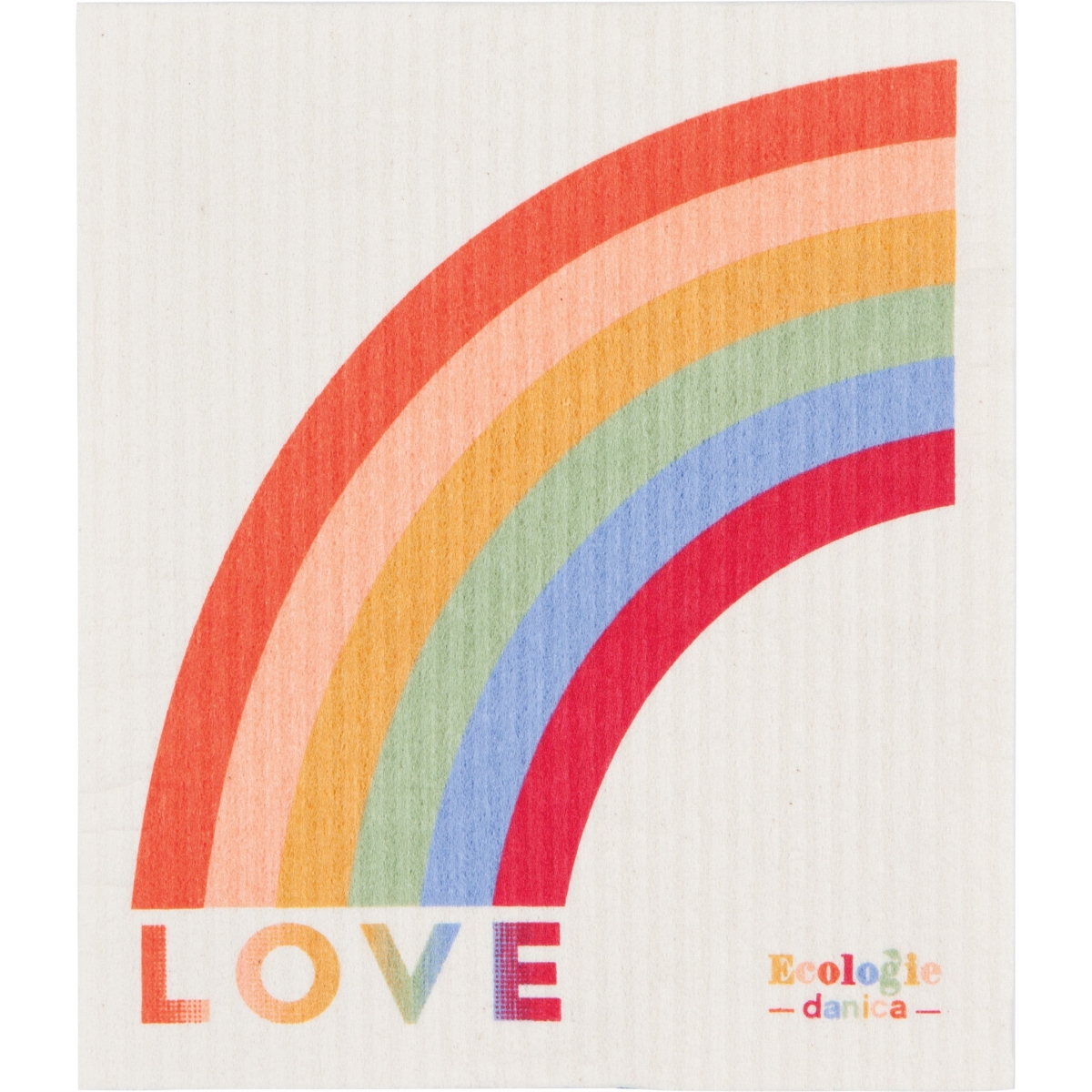Picture of Danica Brands ESW2045D 6.5 x 8 in. Love is Love Swedish Dishcloth