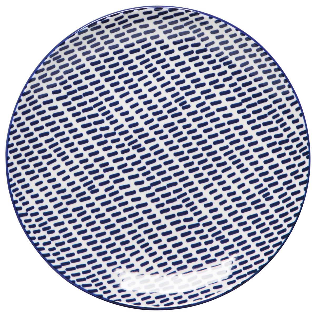 Picture of Danica Brands NPT1789D 6 in. Blue Dash Stamped Appetizer Plate