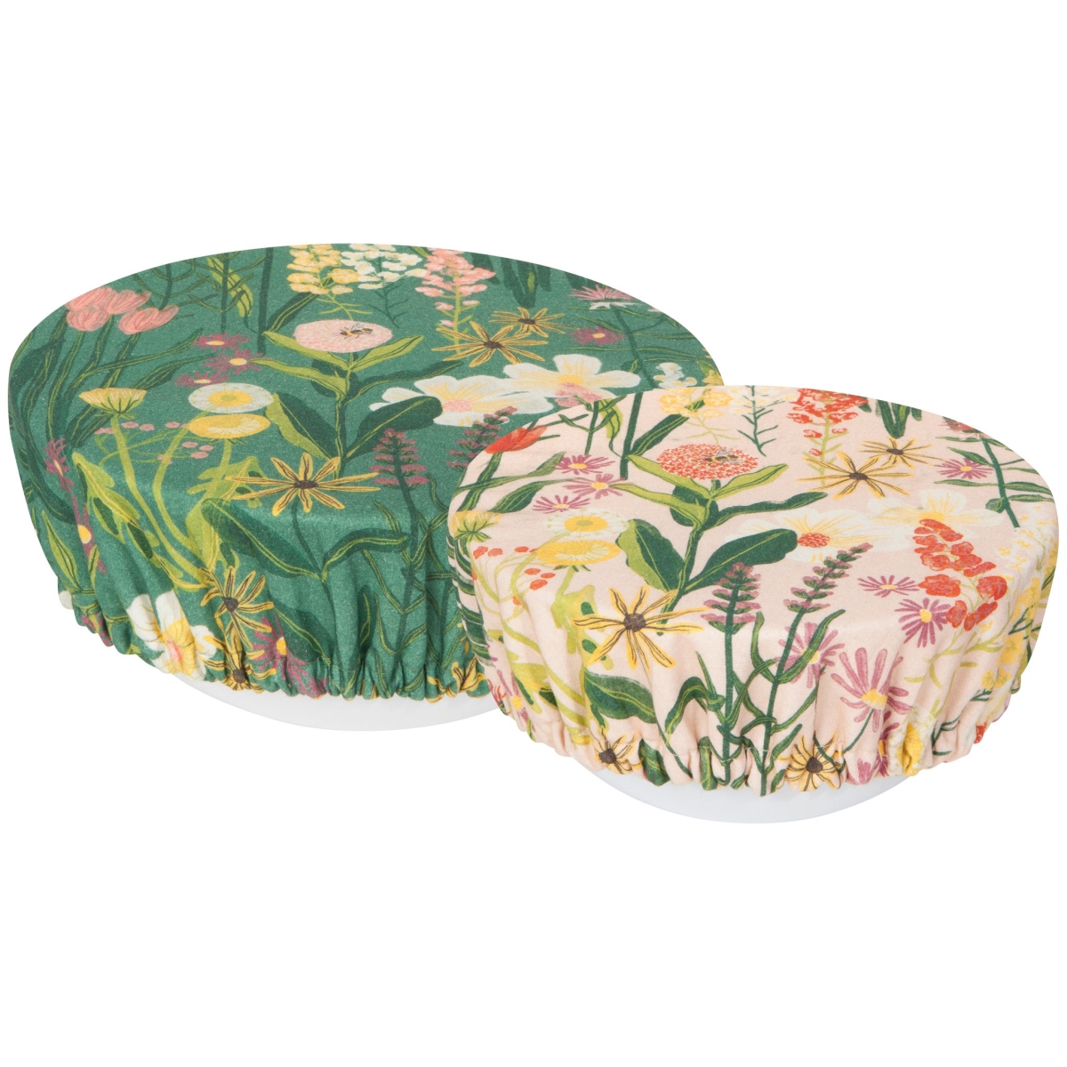 Picture of Danica Brands NBC1685D Bees & Blooms Bowl Covers, Set of 2