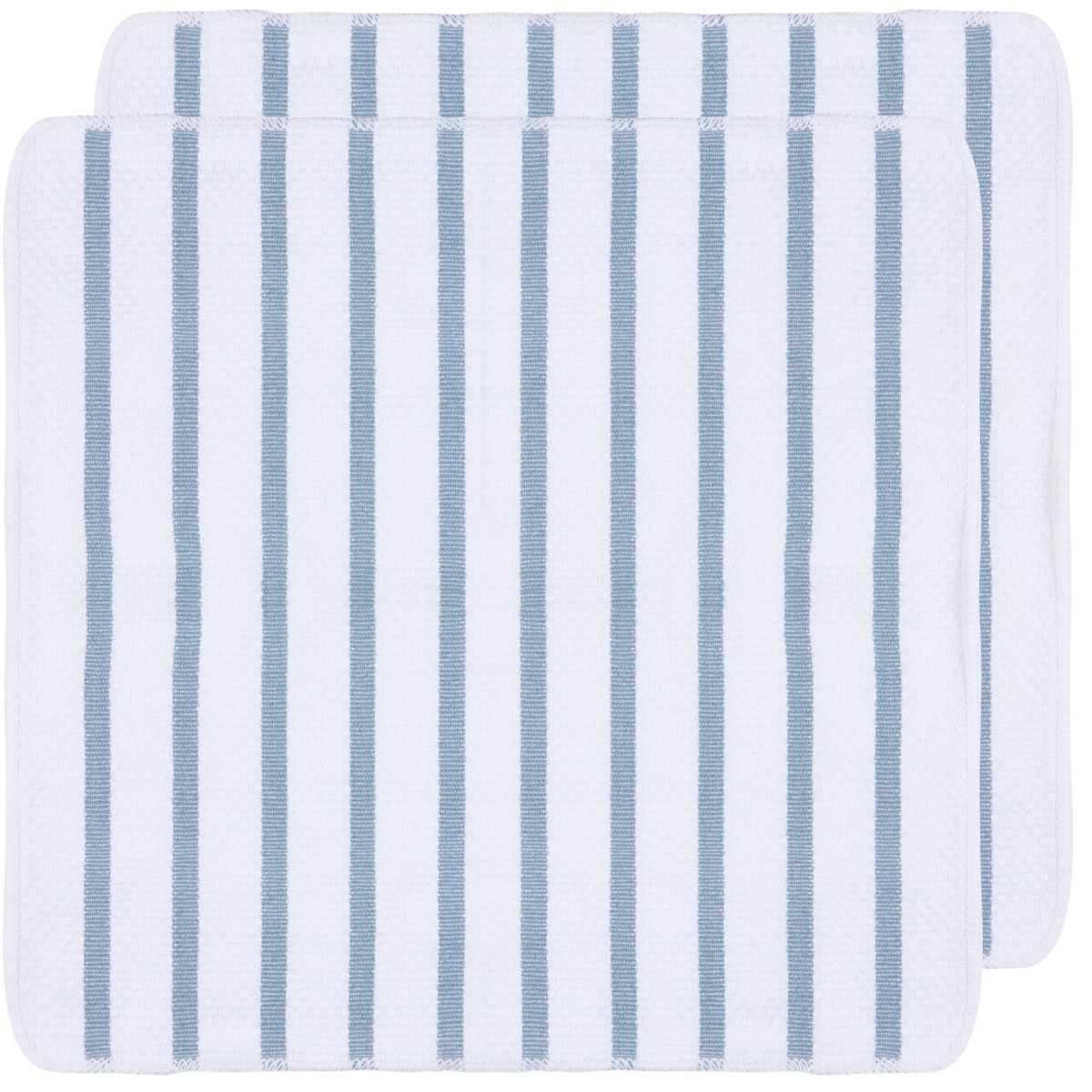 Picture of Danica Brands NDC1696D Basketweave Slate Blue Dishcloths, Set of 2