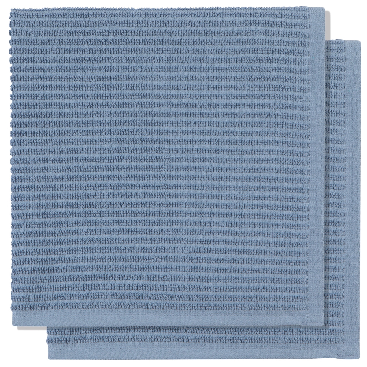Picture of Danica Brands NDC1702D Slate Blue Ripple Dishcloths, Set of 2