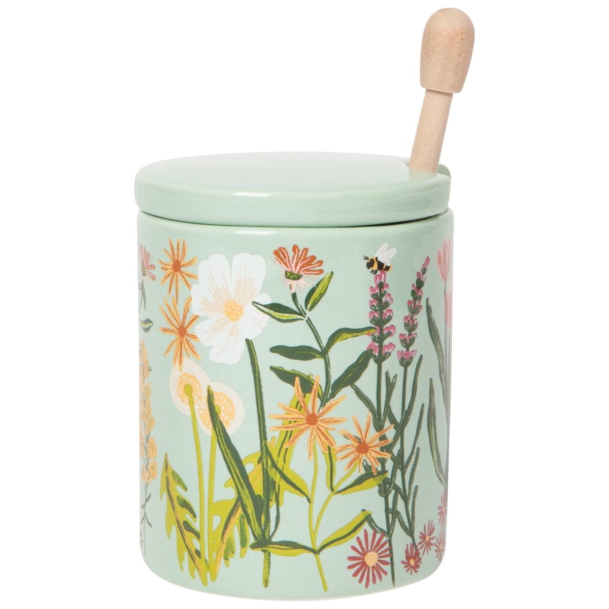 Picture of Danica Brands NSS1715D 10 oz Bees & Blooms Honey Pot