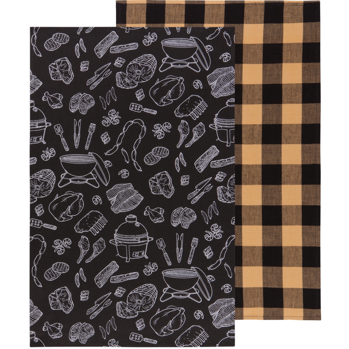 Picture of Danica Brands NKT1798D On the Grill Dishtowels, Set of 2