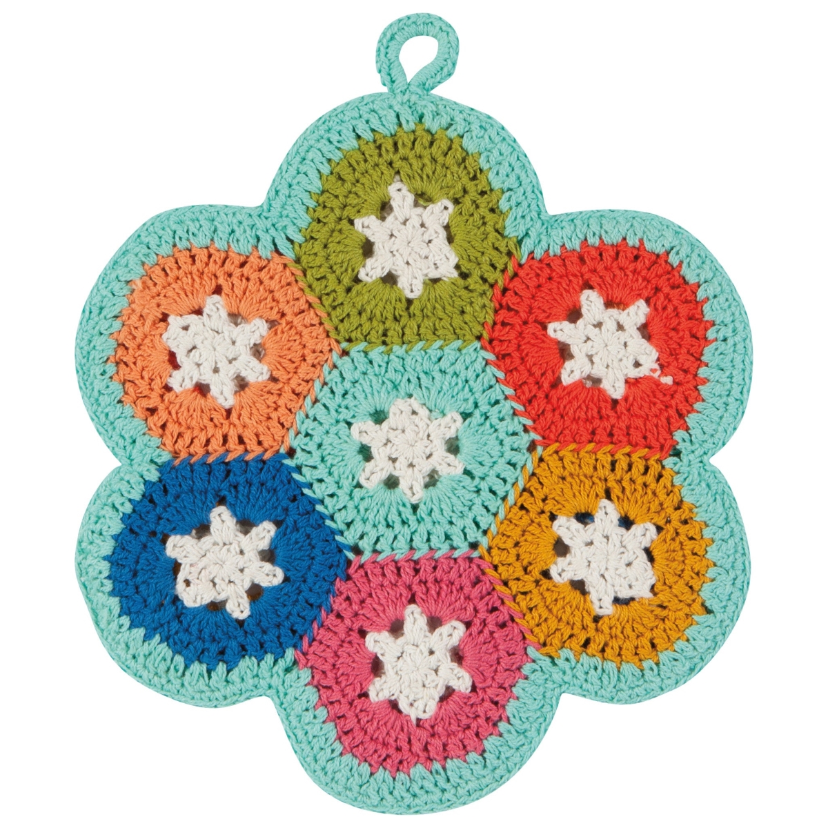 Picture of Danica Brands JTS1950D 8 x 8 in. Loop De Loop Crochet Trivet