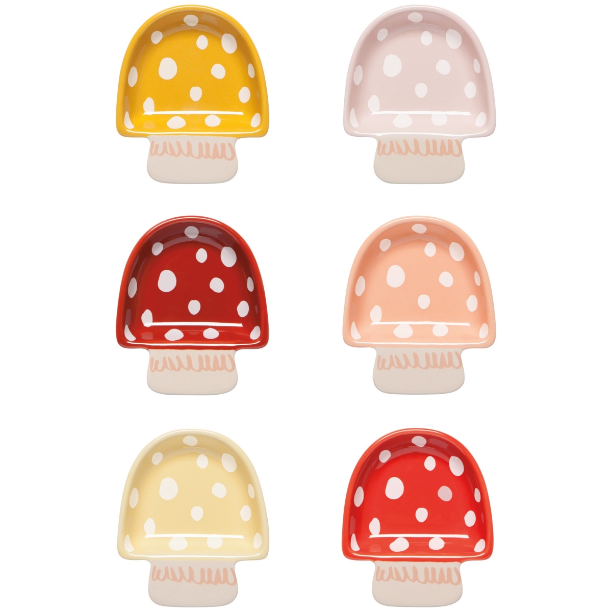 Picture of Danica Brands JSV1530D 2 oz Toadstool Pinch Bowls, Set of 6