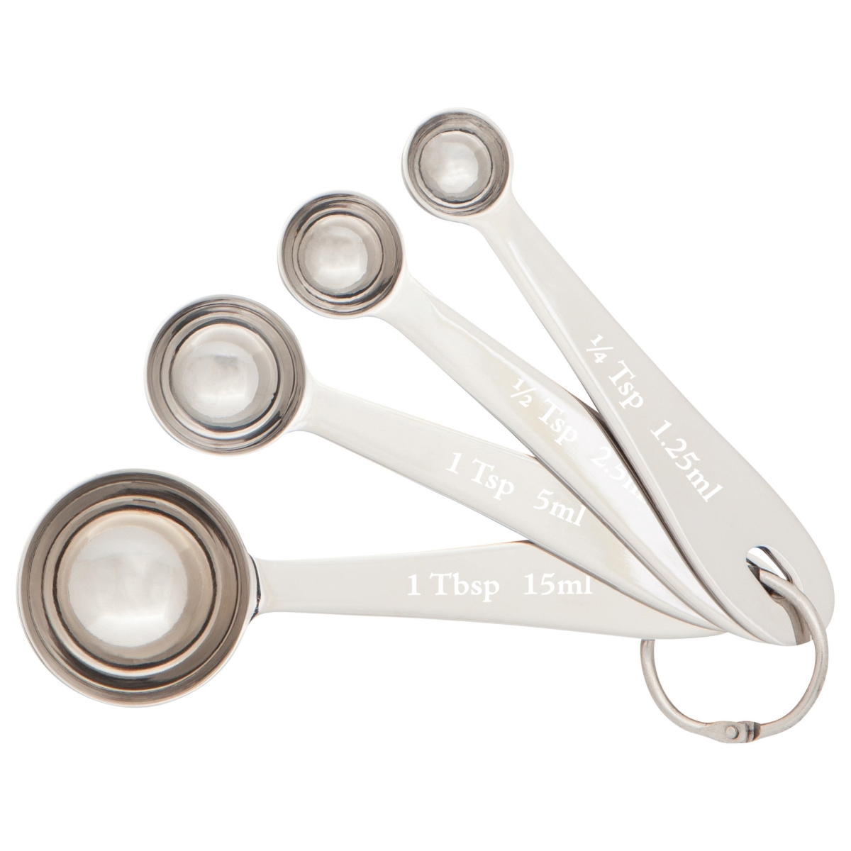 Picture of Danica Brands HME2154D Stainless Steel Measuring Spoons, Set of 4