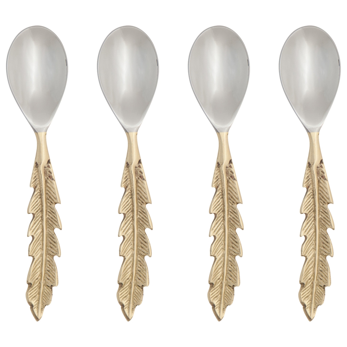 Picture of Danica Brands HSV2151D 1 x 5.5 in. Plume Gold Spoons - Set of 4