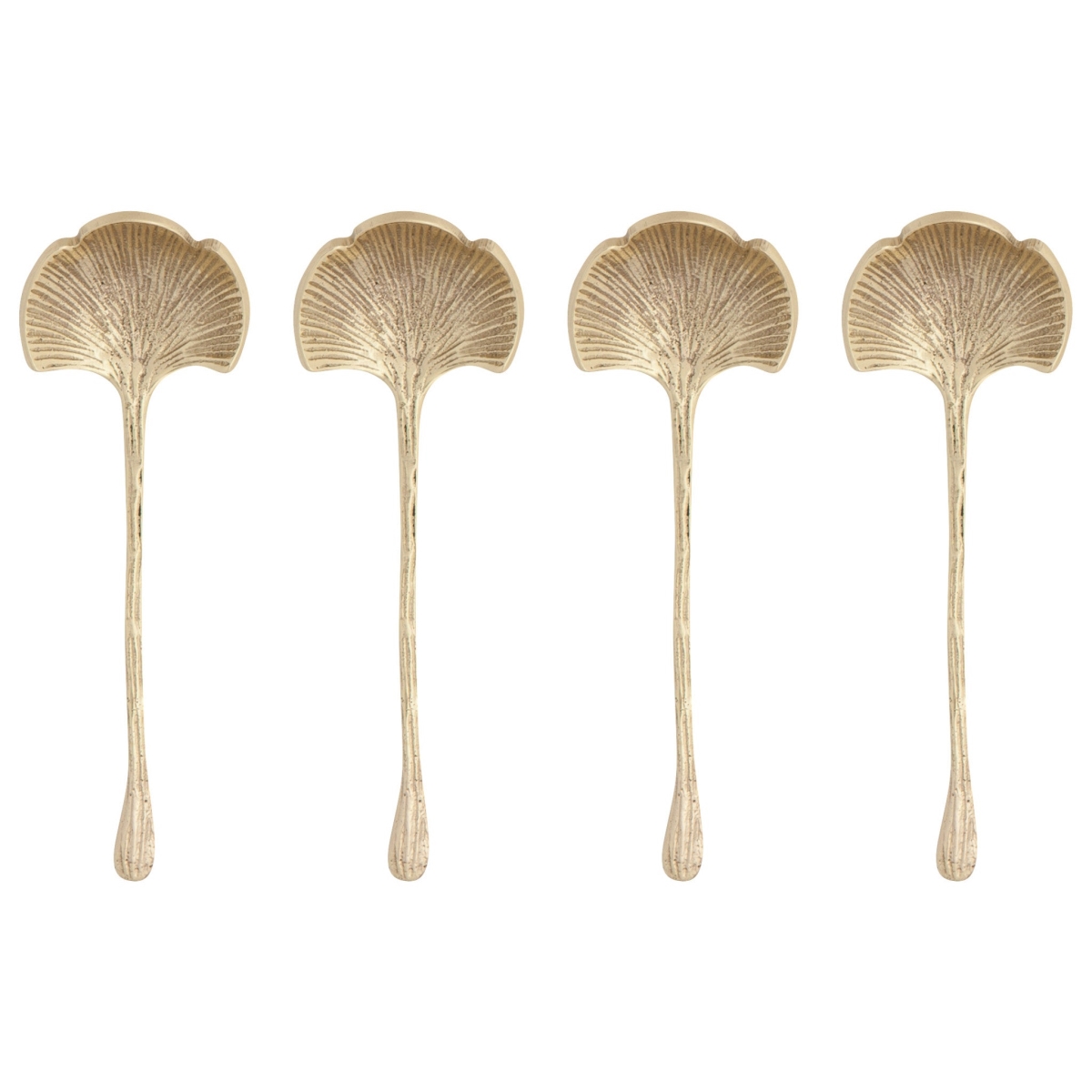 Picture of Danica Brands HSV2150D 1.25 x 3.75 in. Ginkgo Brass Spoons - Set of 4