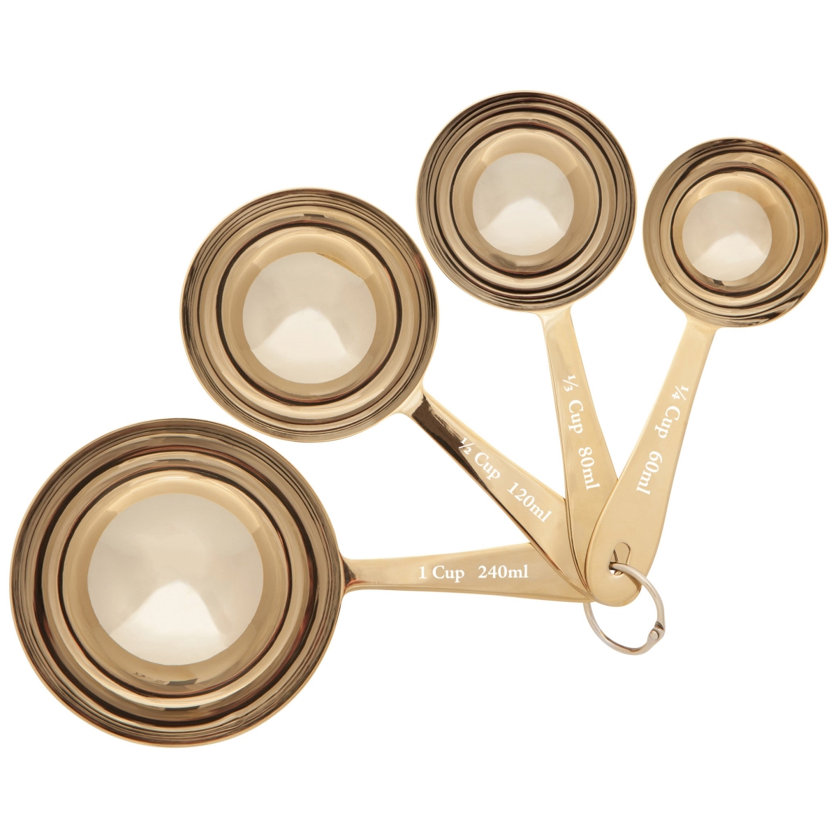 Picture of Danica Brands HME2147D Gold Measuring Cups, Set of 4
