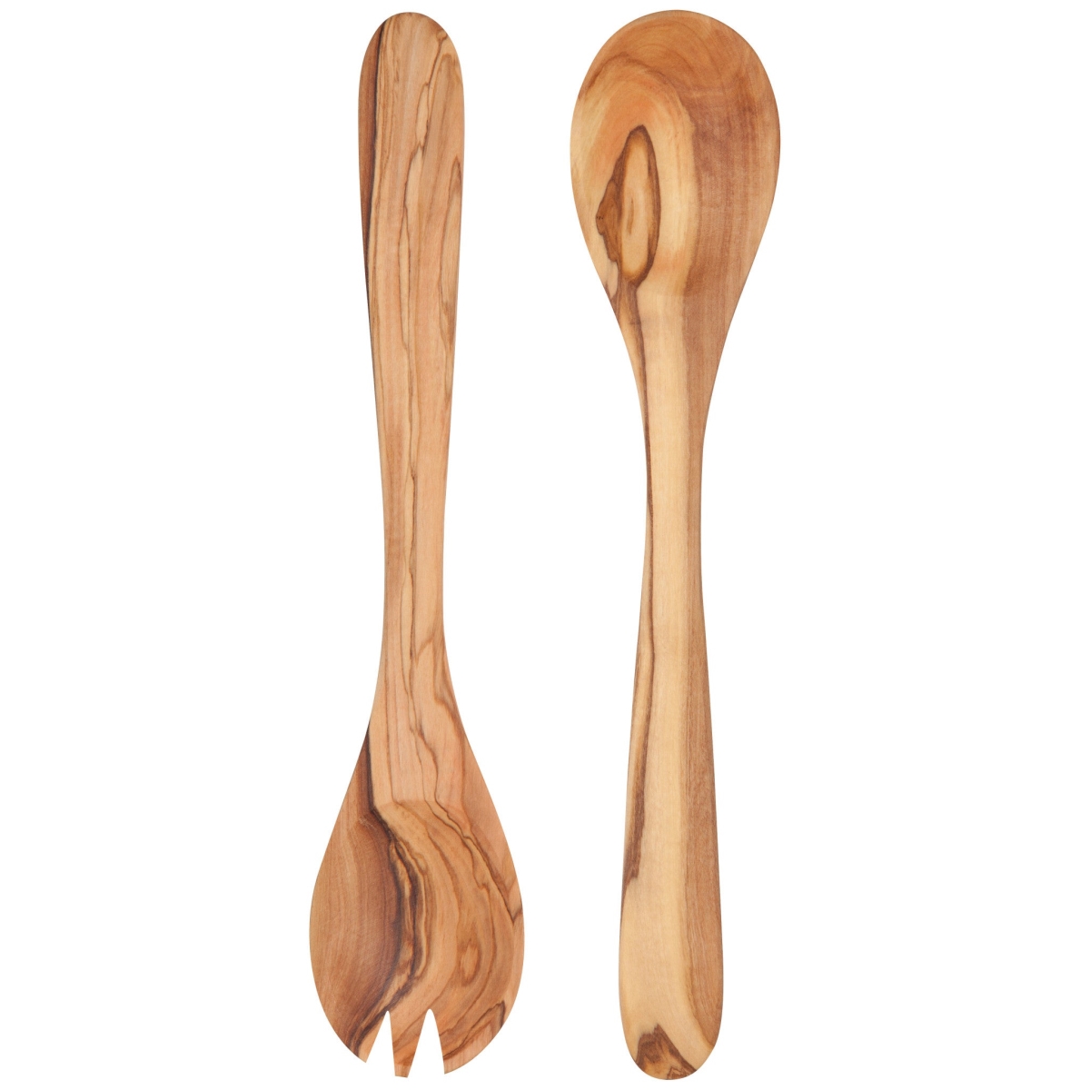 Picture of Danica Brands HKU2126D 12 in. Olive Wood Salad Servers - Set of 2