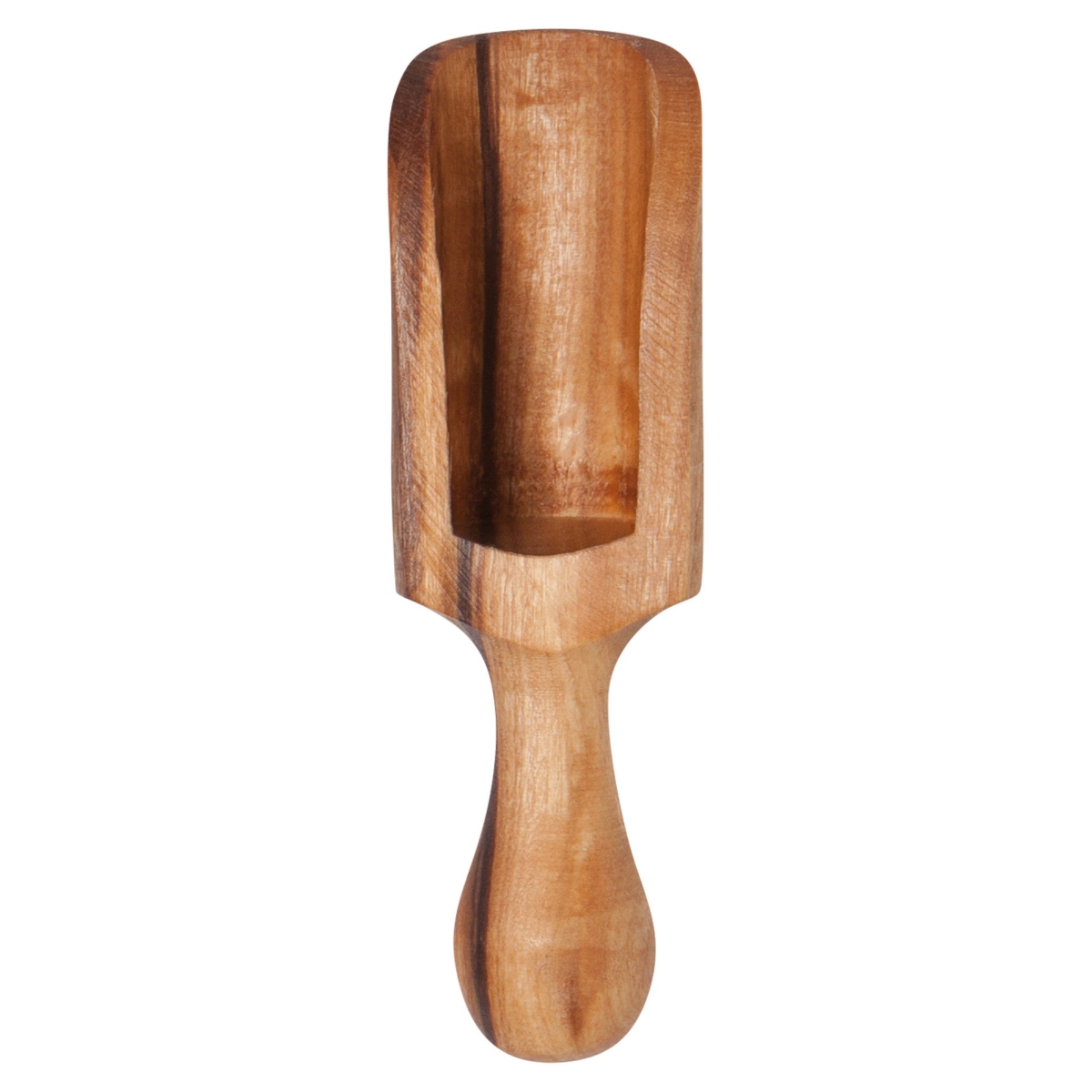 Picture of Danica Brands HKU2124D 4 in. Olive Wood Salt Scoop