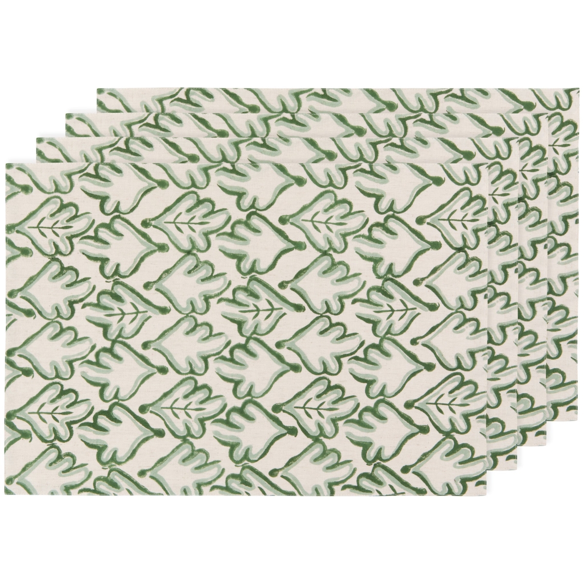 Picture of Danica Brands HPM1858D Hedge Block Print Placemats, Set of 4