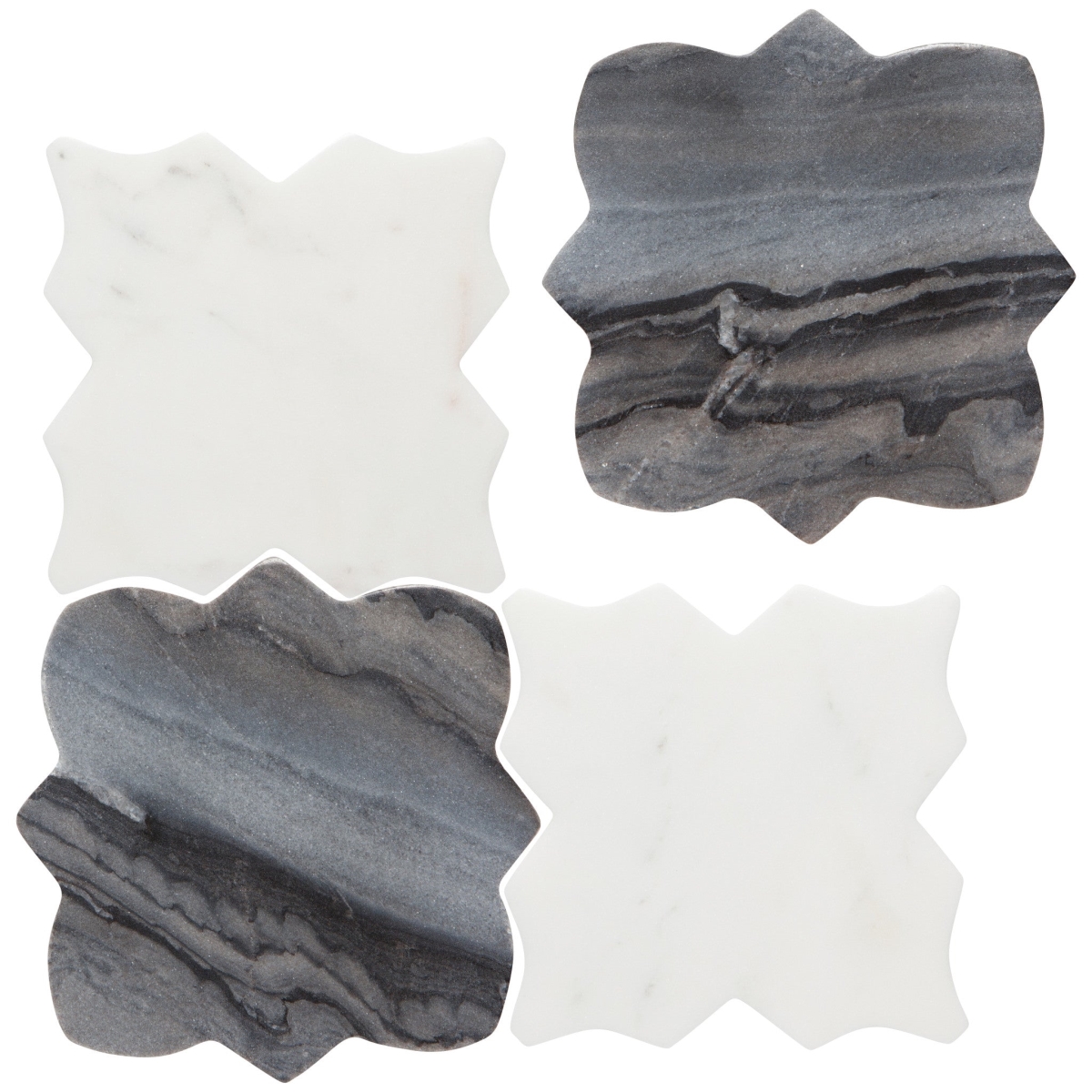 Picture of Danica Brands HCO1855D Tesselate Marble Coasters, Set of 4