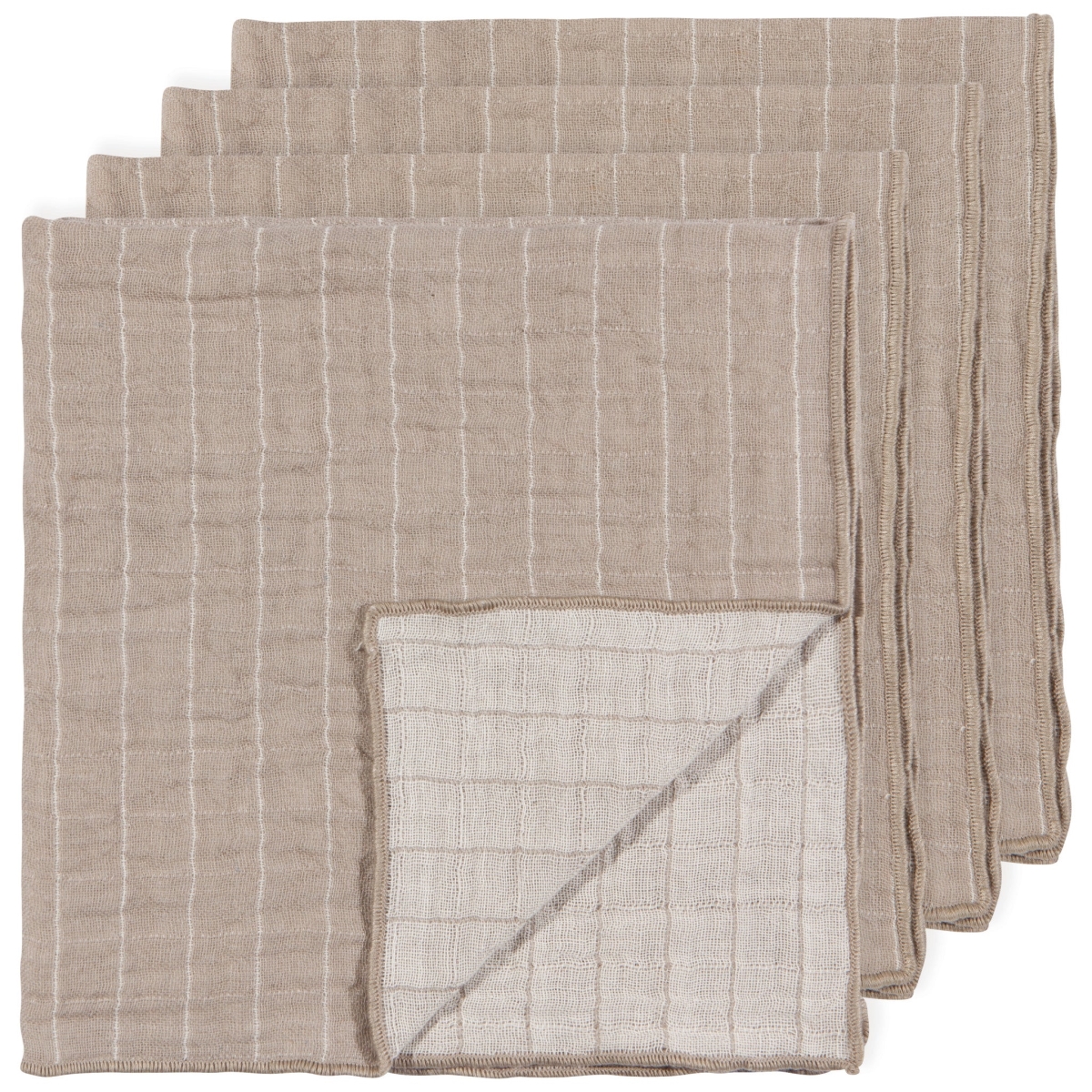 Picture of Danica Brands HNP1559D Dove Gray Double Weave Napkins, Set of 4