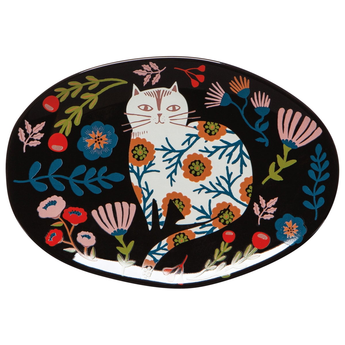 Picture of Danica Brands DTT2514D 6.3 x 4.5 in. Catbloom Trinket Tray
