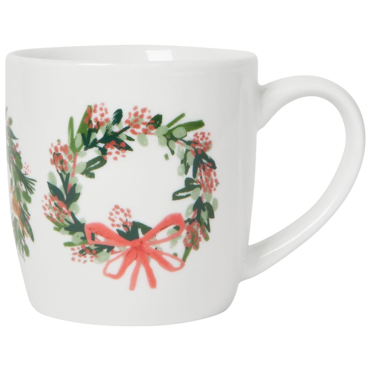 Picture of Danica Brands NMG2445D 12 oz Wreaths Porcelain Mug