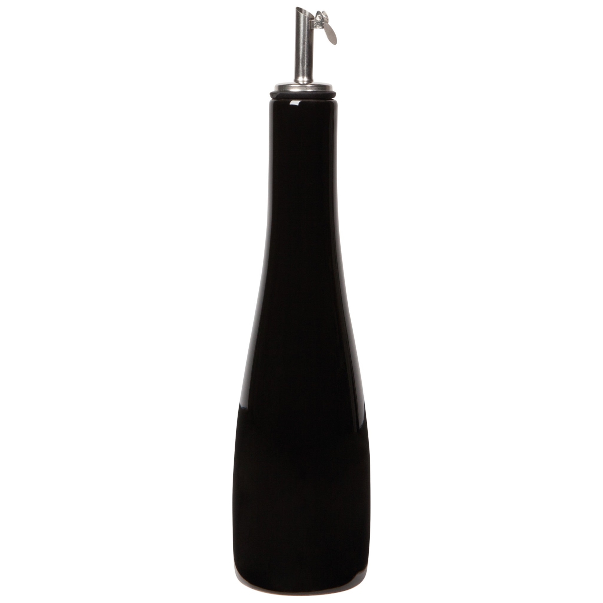 Picture of Danica Brands NSV2334D 8 oz Black Ceramic Cruet Oil Dispenser