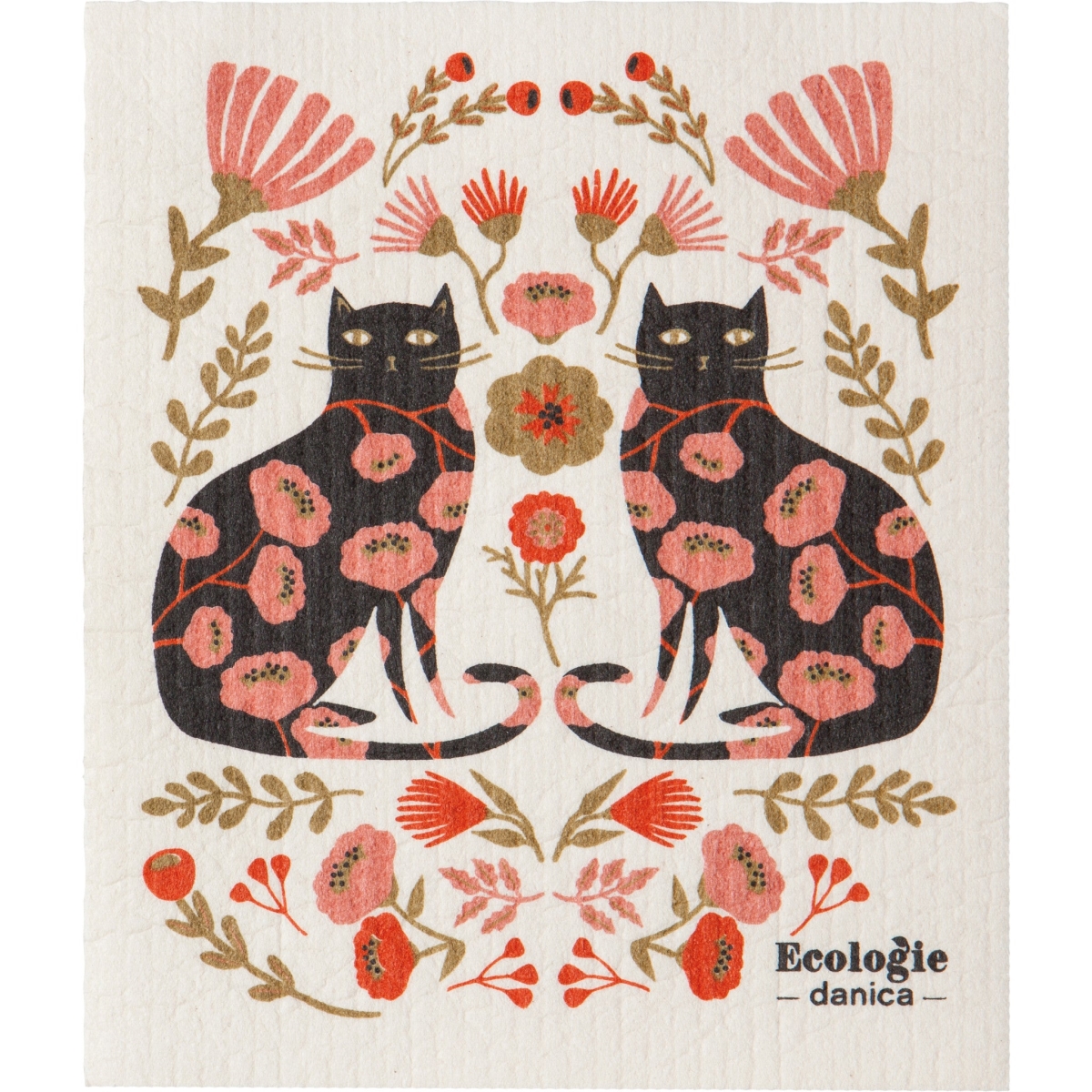 Picture of Danica Brands ESW2681D 6.5 x 8 in. Catbloom Swedish Dishcloth