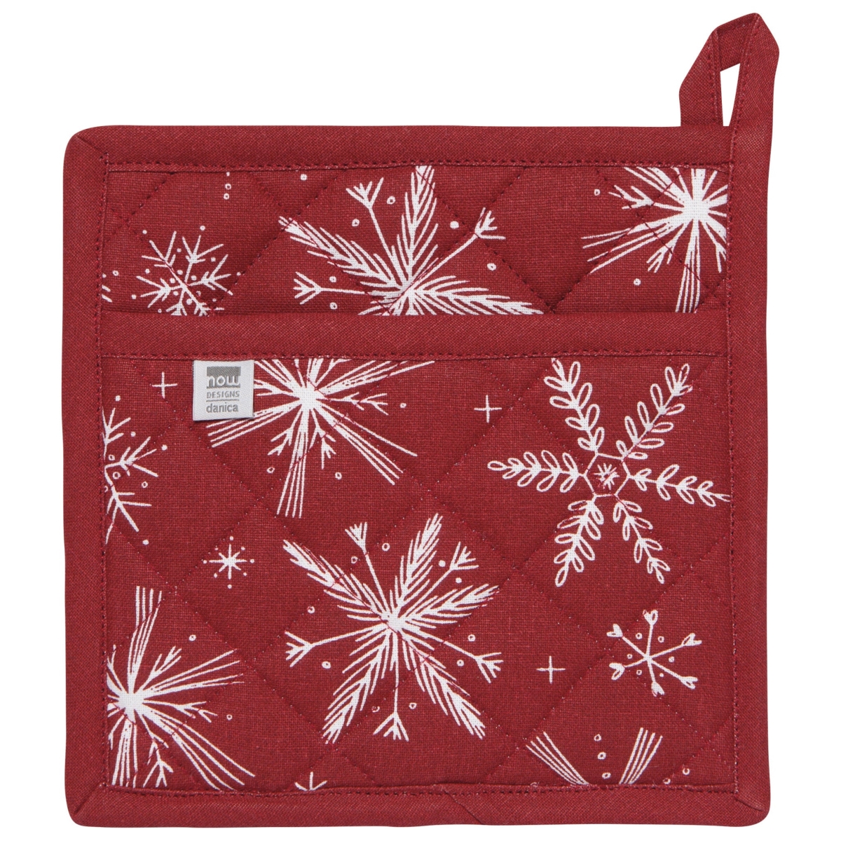 Picture of Danica Brands NPH2411D 8 x 8 in. Snowflakes Classic Christmas Potholder
