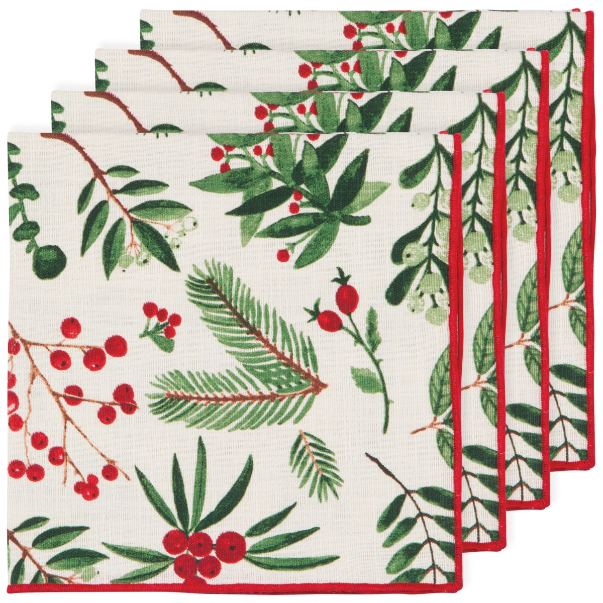 Picture of Danica Brands NNP2902D Winterberry Printed Napkins, Set of 4