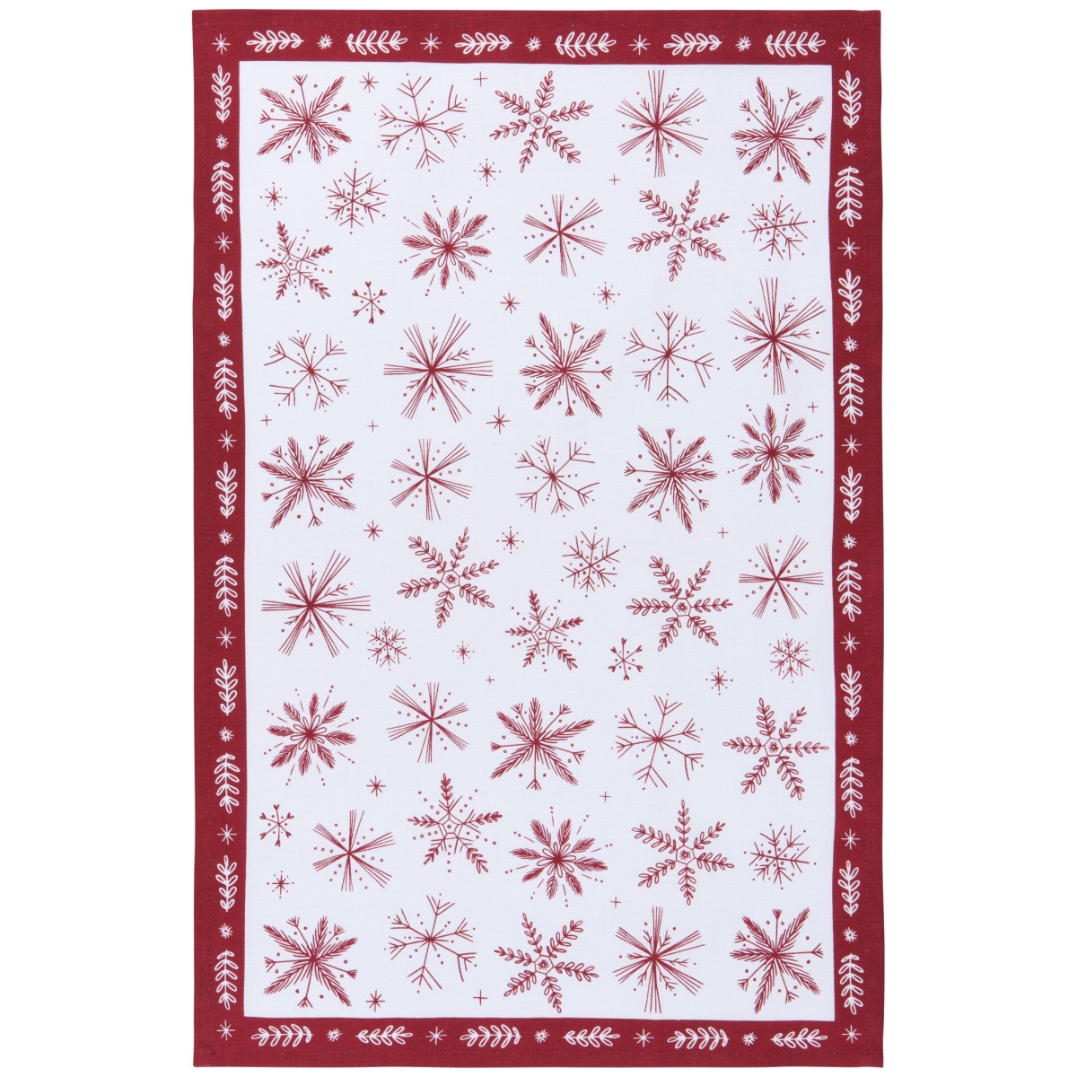 Picture of Danica Brands NKT2415D 18 x 28 in. Snowflakes Printed Cotton Dishtowel