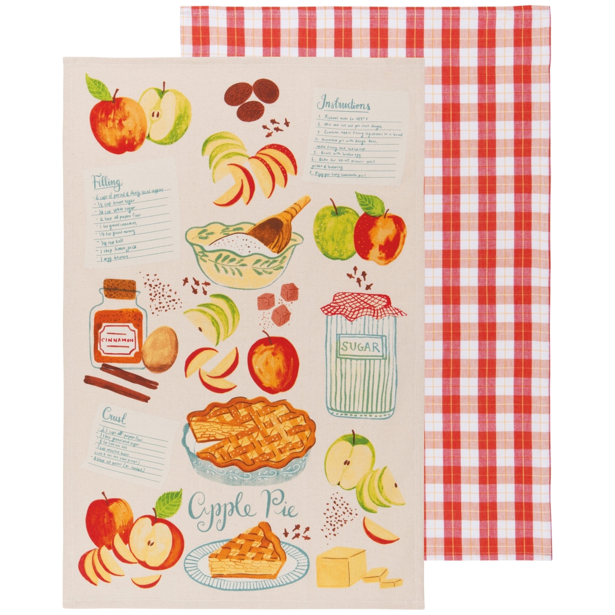 Picture of Danica Brands NKT2382D Sweet As Pie Dishtowels, Set of 2