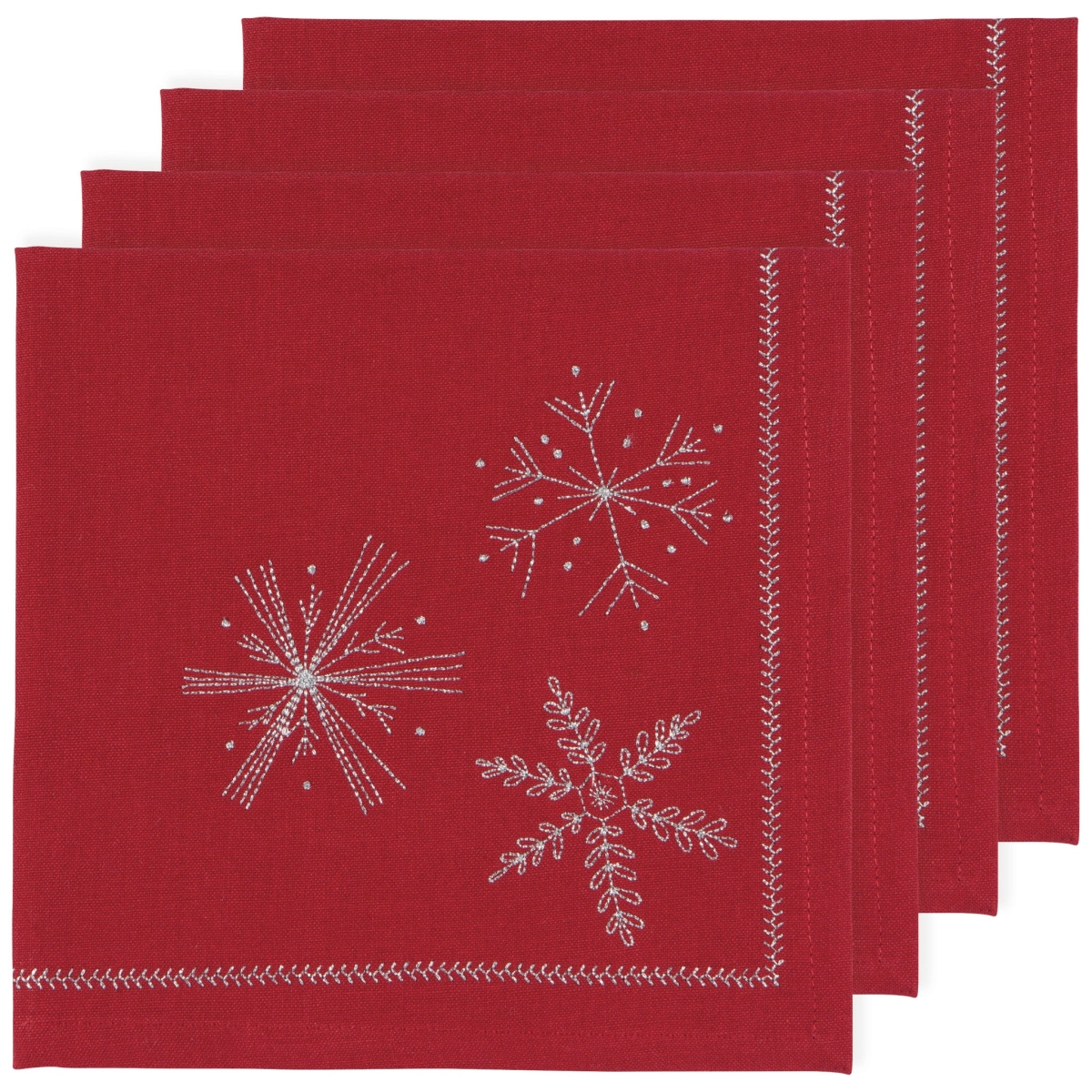 Picture of Danica Brands NNP2414D Snowflakes Printed Napkins, Set of 4